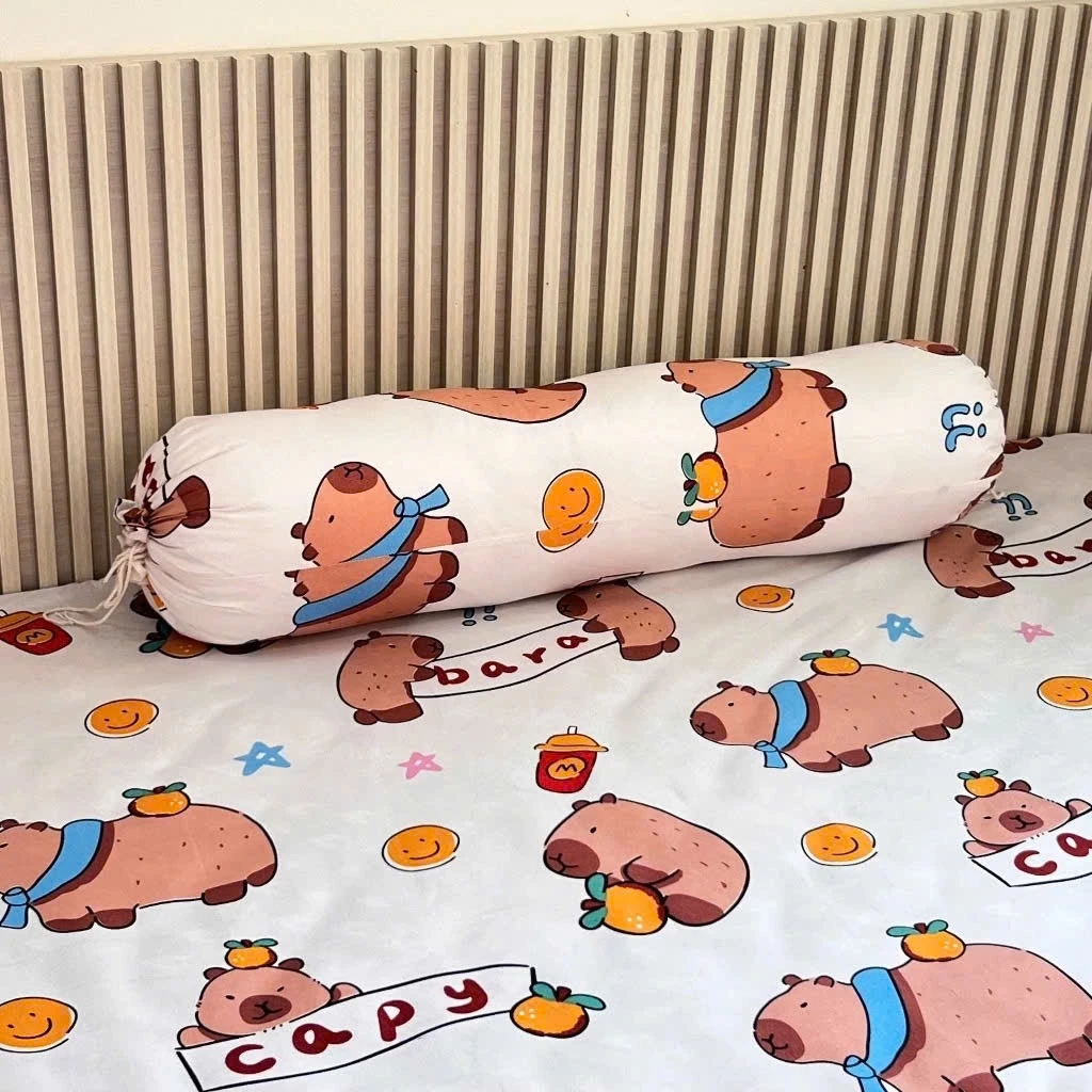 Vỏ gối ôm, bao gối ôm cottonpoly 35x100cm