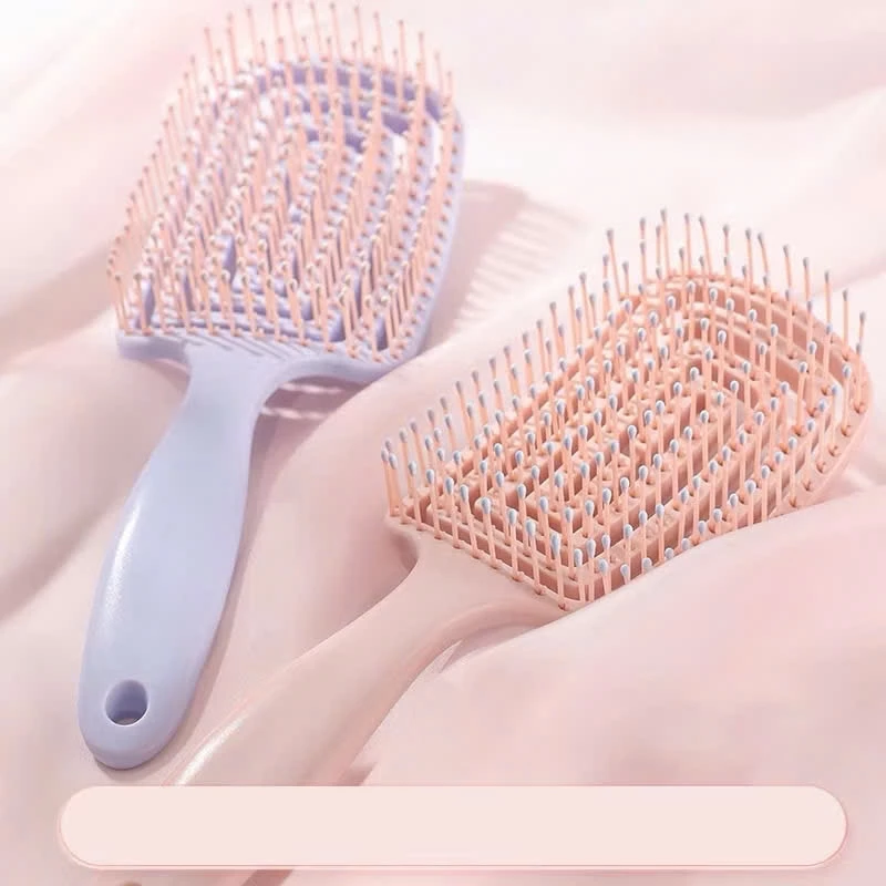 [Mẫu Mới - Bản Nâng Cấp] Combo 2 Lược Gỡ Rối Tóc massage Đầu Bán Nguyệt Tạo phồng Tiện Lợi