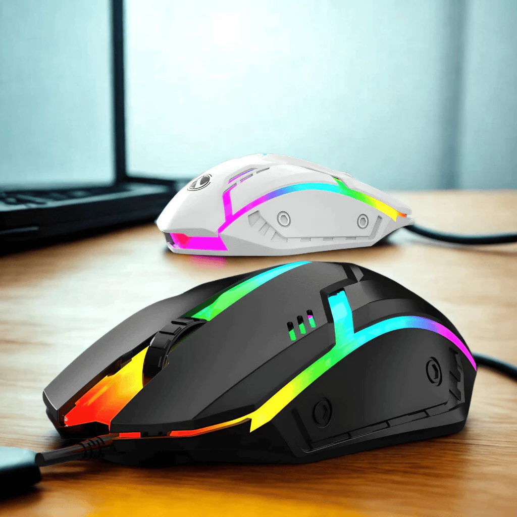 Chuột chơi Game có dây USB, LED RGB  1200dpi 3 Nút, Phím Tắt , BH 2 năm