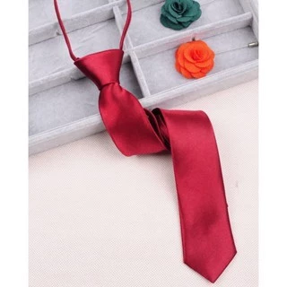 Cavat Thắt Sẵn Bản Nhỏ 5cm Khoá Kéo Chiều Dài 48cm