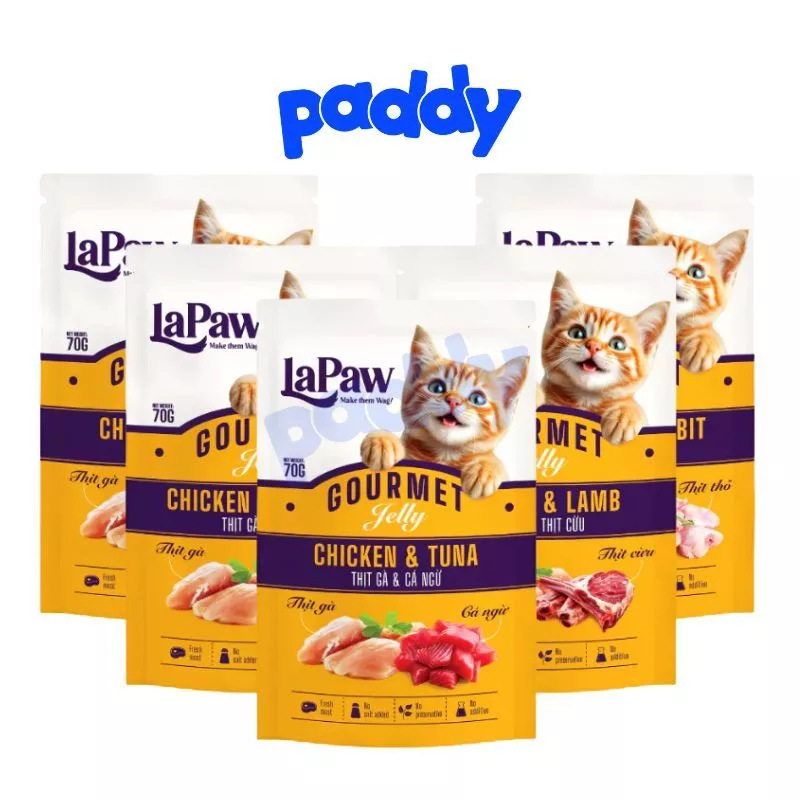 Pate Cho Mèo Mọi Lứa Tuổi Lapaw Dạng Thạch 70g