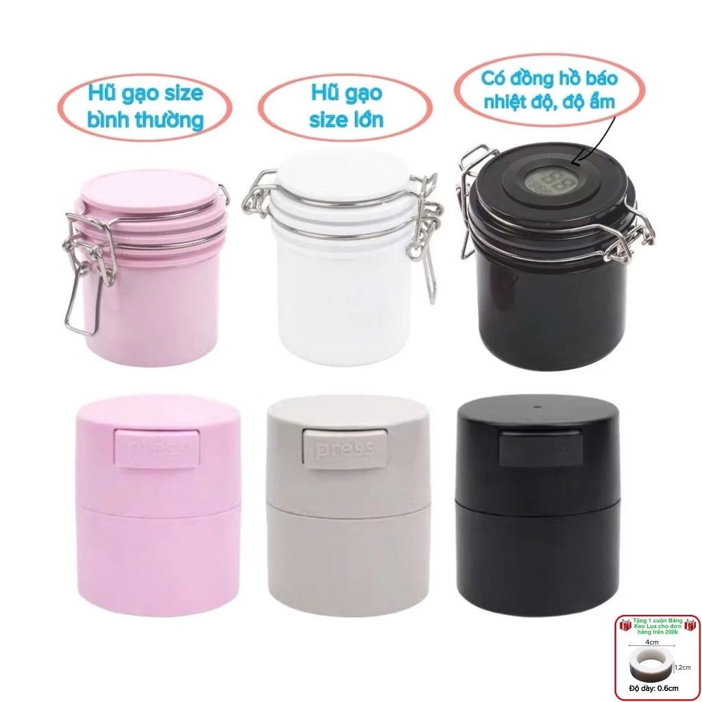 Hũ gạo bảo quản keo mi, hũ đựng keo nối mi (dụng cụ nối mi)