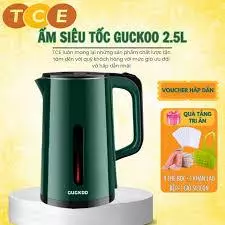 Ấm đun nước siêu tốc GUCKOO 2.5 lít công suất lớn 1500W , lõi inox 304 , vỏ 2 lớp chống bỏng tự ngắt khi sôi - ST3