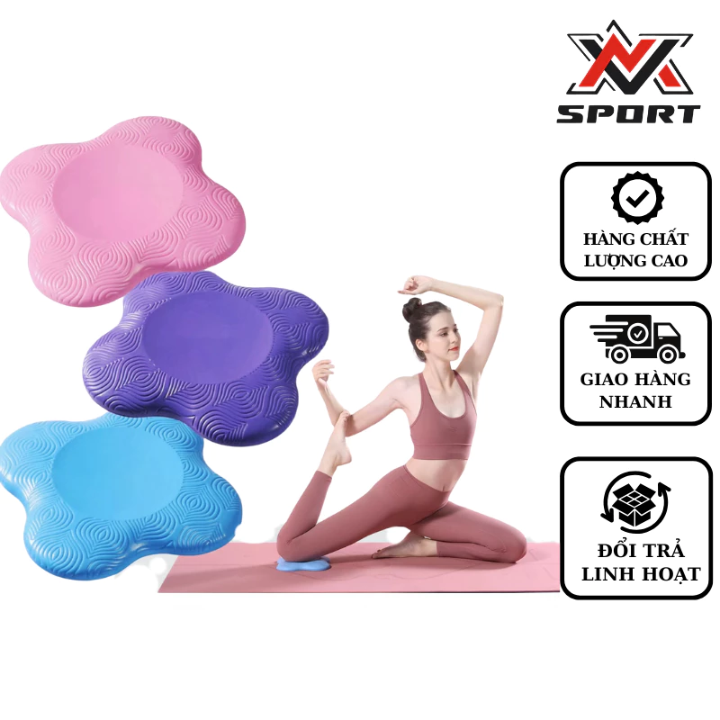 Đệm Lót Yoga Giảm Đau Gối -Tấm Hỗ Trợ Chống Trượt Cao Cấp, Bảo Vệ Khớp Gối Tay Khi Tập Yoga, Pilates, Gym [K163]