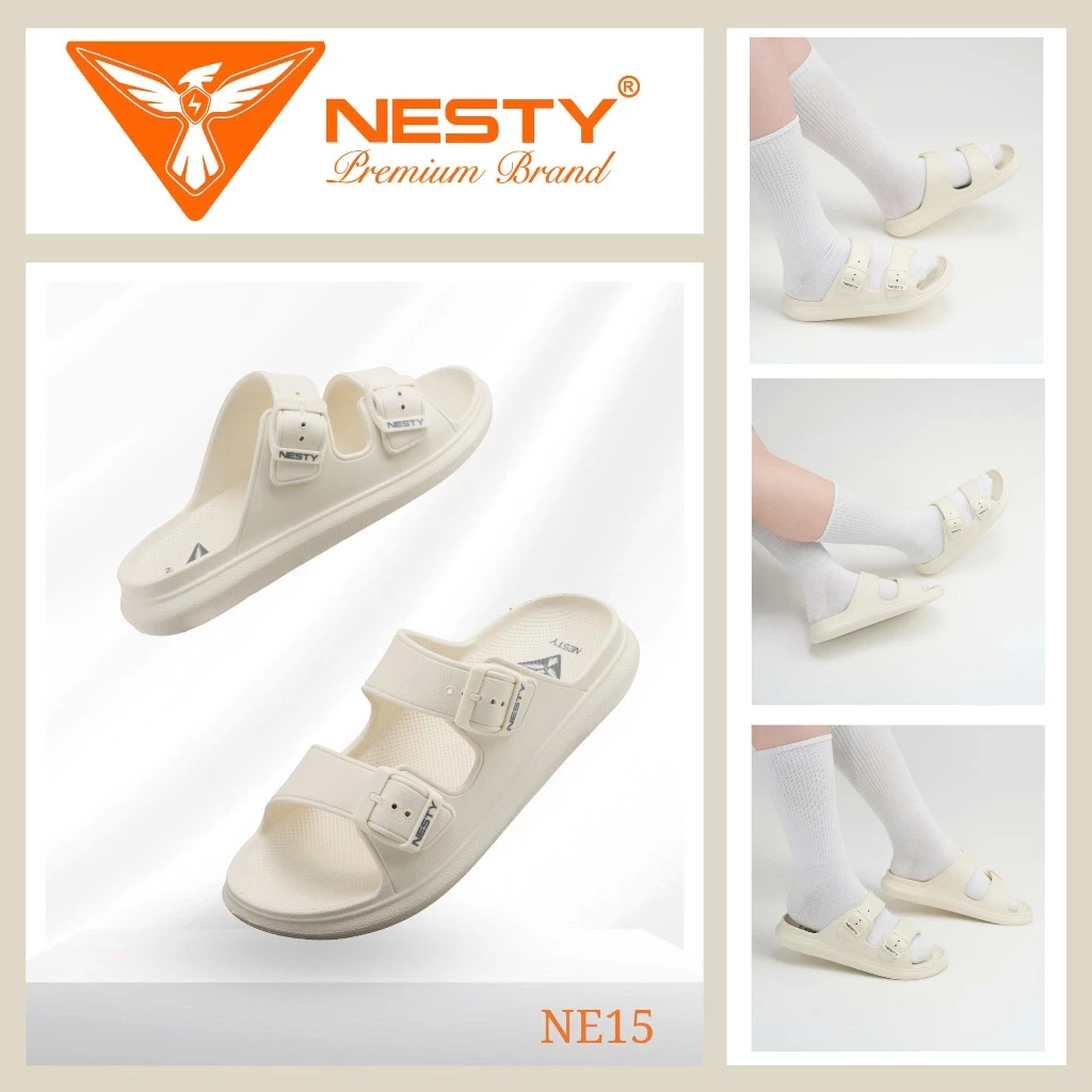 Dép Quai Ngang NESTY Nam Nữ Unisex Dép Đúc EVA Êm Nhẹ Thiết Kế 2 Quai Cá Tính ( KO3 ) đang được đối chiếu cho người mua tại Việt Nam