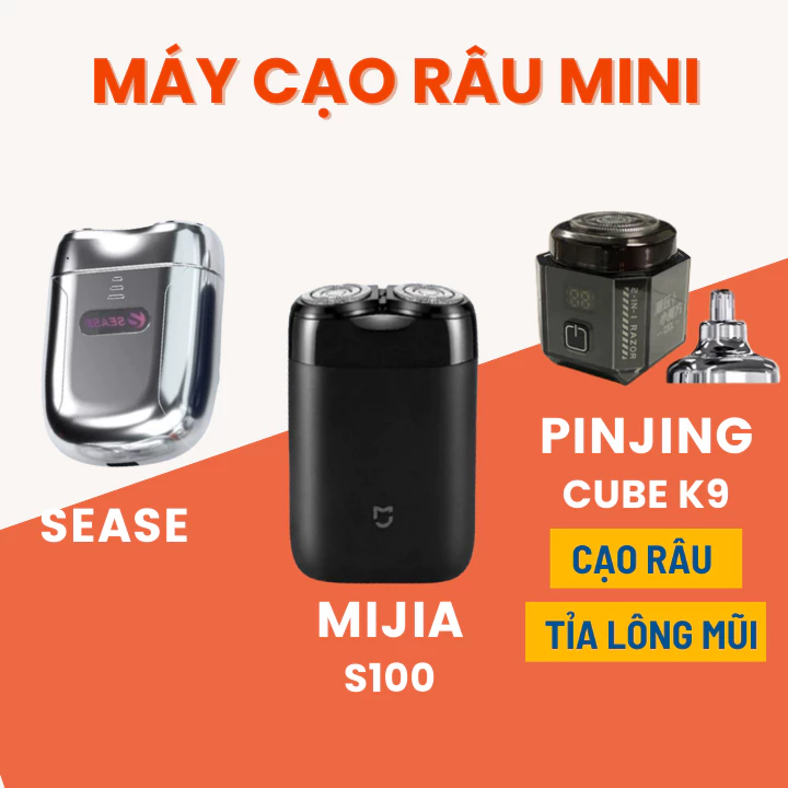 Máy cạo râu mini Xiao Mijia S100 MSX201 - Máy cạo râu mini Sease S100 - Pinjing Cube K9