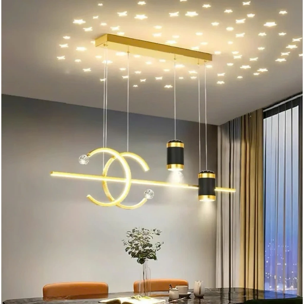 Đèn thả trang trí bàn ăn phong cách hiện đại dài 100cm