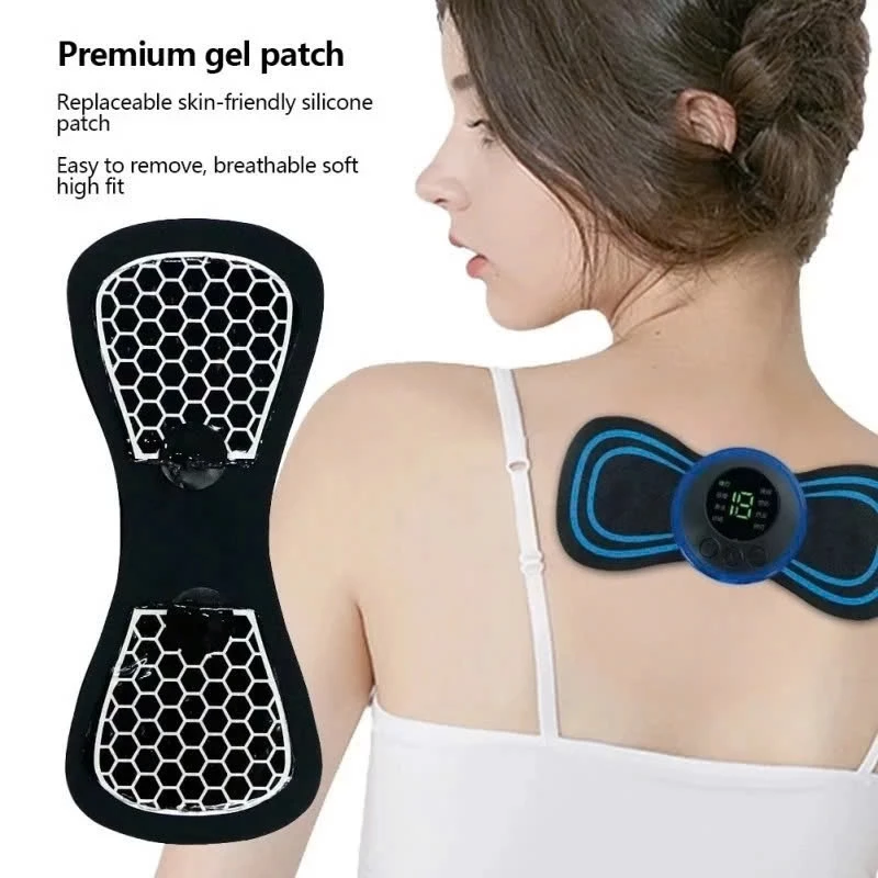 Combo 2 Miếng Dán Massage Xung Điện Máy Massage Toàn Thân 8 Chế Độ Giảm Đau Nhức Hiệu Quả