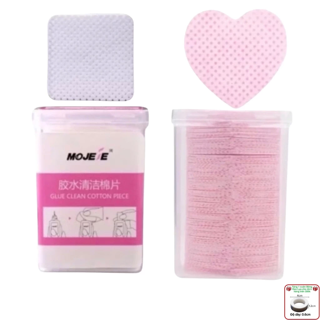 Giấy chuyên dụng vệ sinh nắp keo và lau keo nối mi gồm 200 miếng (dụng cụ nối mi)