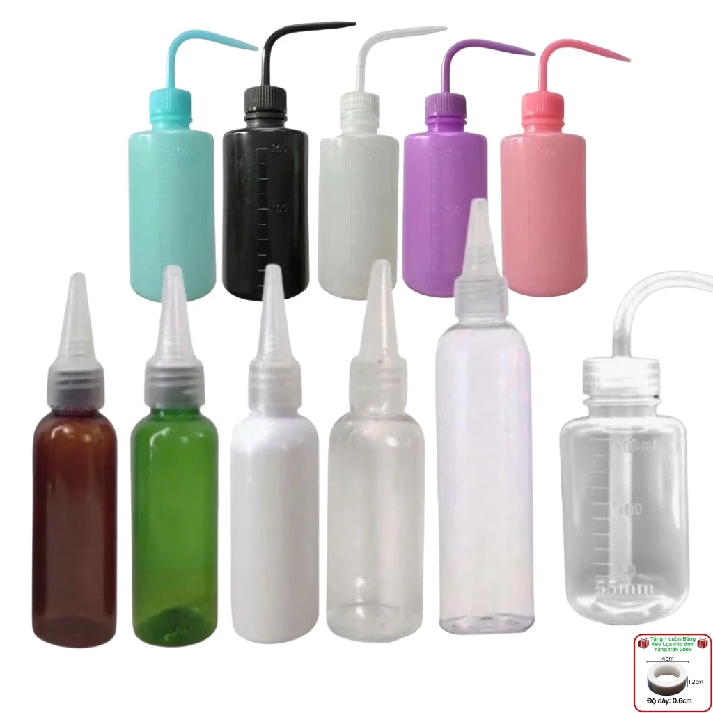 Chai nhựa pet 100ml và 150ml đựng nước vệ sinh mi (dụng cụ nối mi)