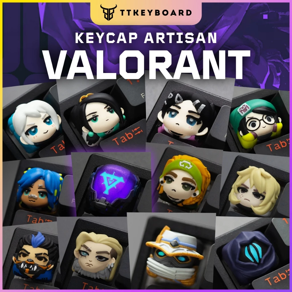 [Hỏa Tốc] Keycap Artisan Valorant Killjoy Jett Sage Phoenix Omen - Chính Hãng Lobo - TTKeyboard