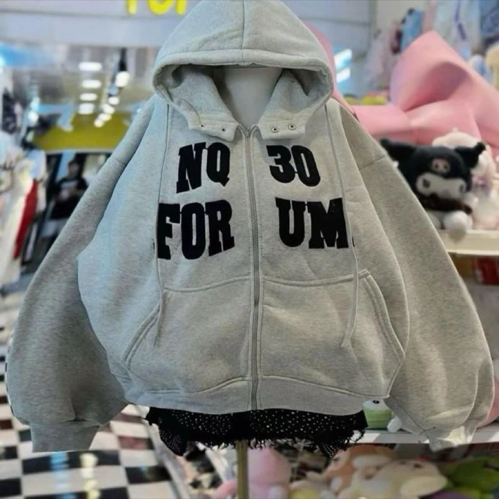 Áo Khoác nỉ hoodie form rộng tay bồng chất nỉ dày dặn nam nữ ( NQ-CÚC)