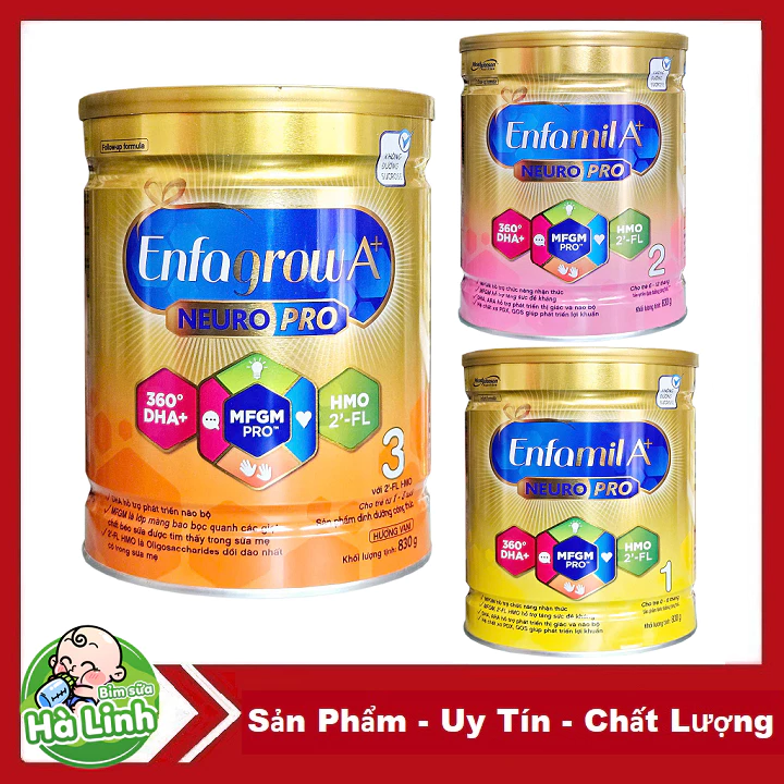 Sữa Enfagrow A+ 3,4, Enfamil a+ 1,2 830g ( Date 11/2027 )