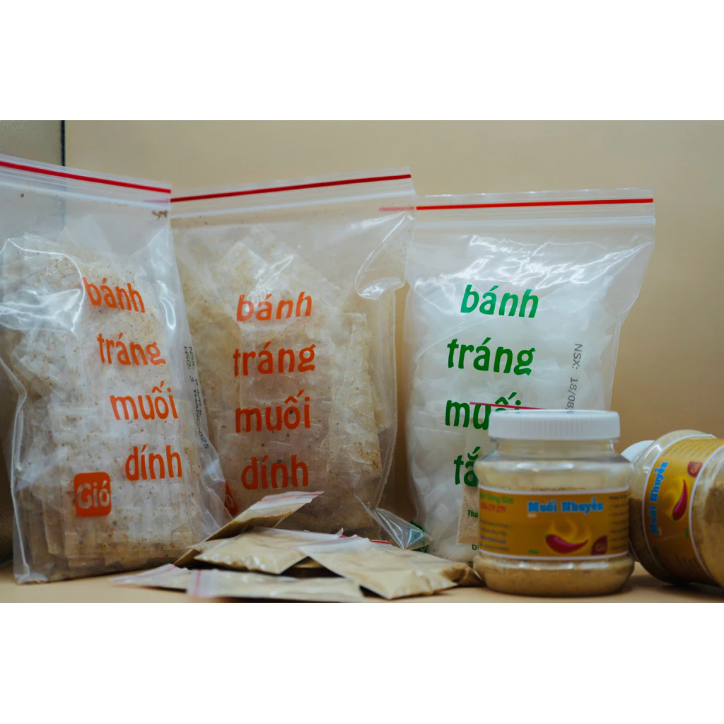 Combo Ăn Vặt ( Btrang muối dính+ btrang muối tắc + muối nhuyễn)