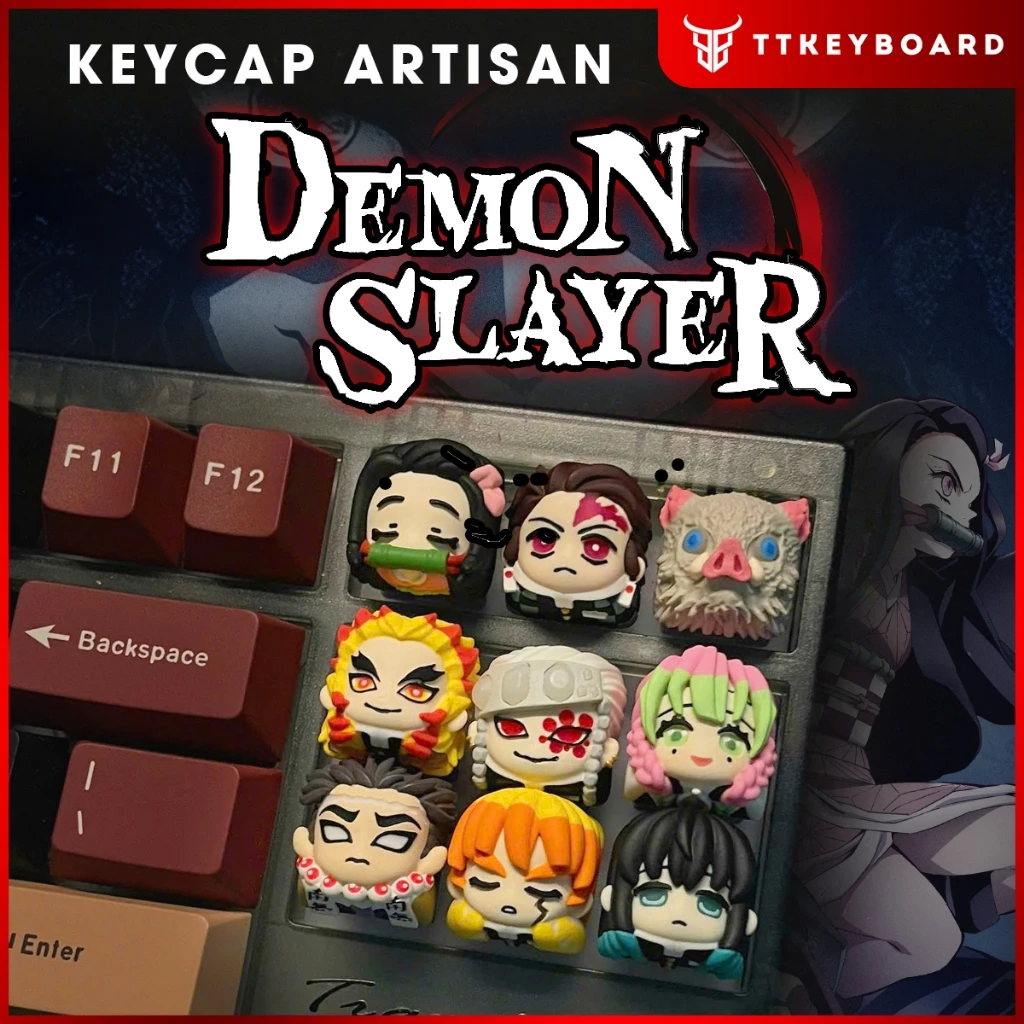 [Hỏa Tốc] Keycap Lobo Artisan Demon Slayer Thanh Guom Diệt Quỷ| Keycap Custom Bàn Phím Cơ Chất Liệu Resin Cao Cấp