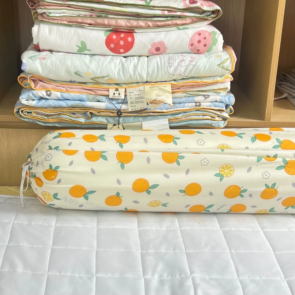 Vỏ Gối Ôm Cotton Poly 35x100cm – Dây Rút 2 Đầu, Chưa Kèm Ruột, Thoáng Khí & Mềm Mịn