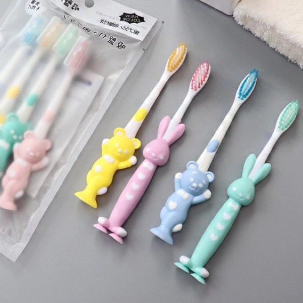 Feeship Set 4 Bàn Chải Gấu Cho Bé Xuất Nhật