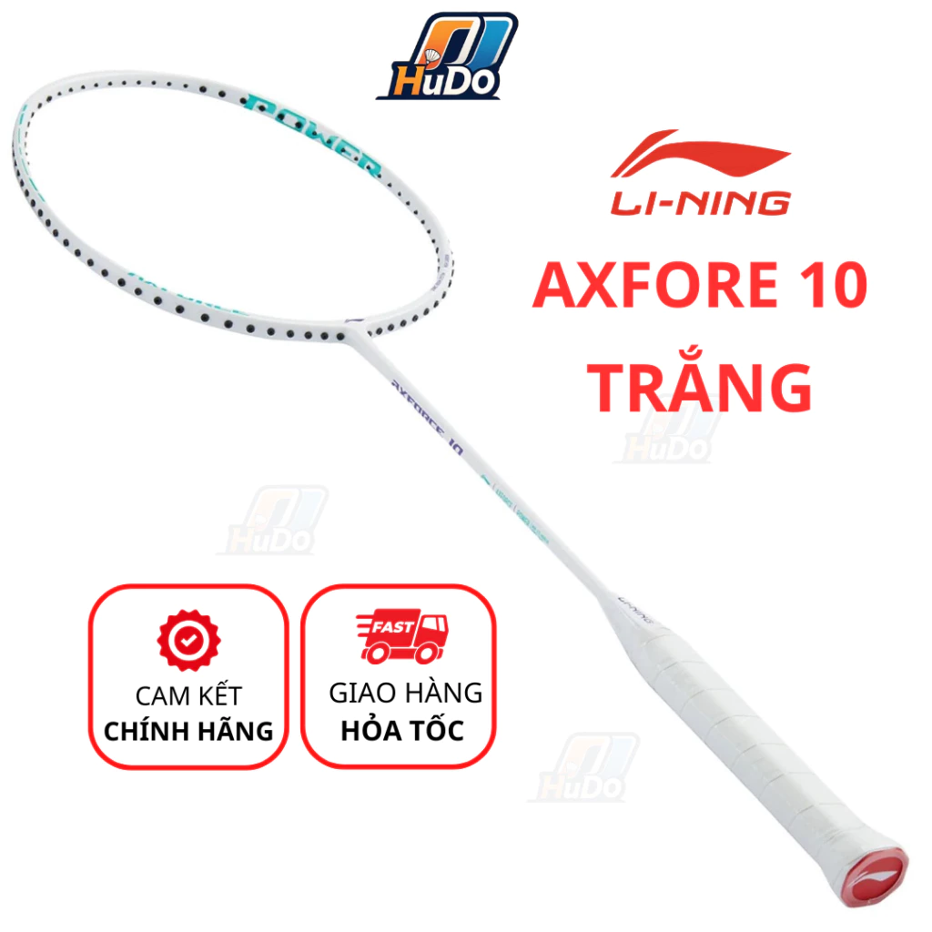 Vợt cầu lông Lining Axforce 10 4U Trắng Ngọc Trai - Vợt Lining Axforce 10 công thủ toàn diện