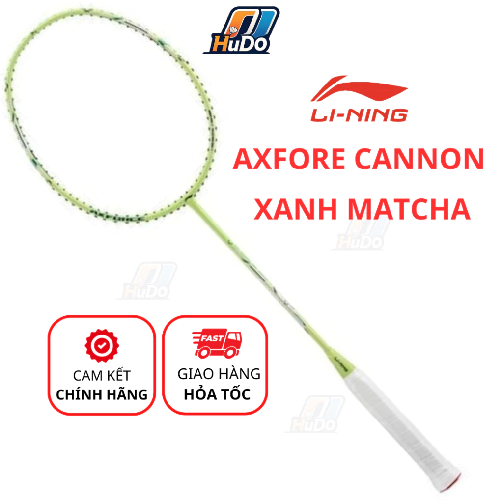 Vợt cầu lông Lining Axforce Cannon Xanh Matcha - Vợt Lining Cannon 4U công thủ toàn diện căng sẵn