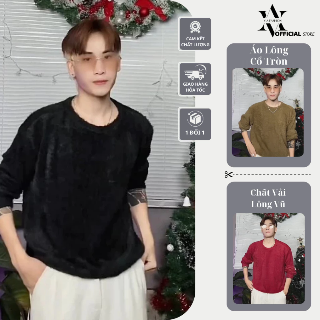 ÁO LÔNG  MỊN TAY DÀI CỔ TRÒN