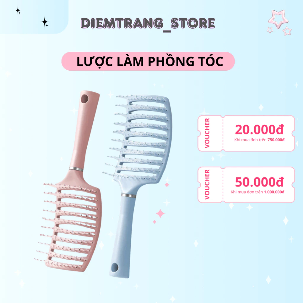 Lược Chải Tóc Gỡ Rối Didooglt Tạo Kiểu Tóc Bồng Bềnh ( Hàng Đẹp )