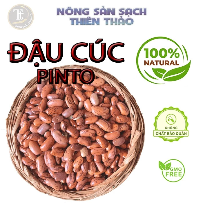 Đậu cúc Pinto thần chủng hữu cơ (đậu huyết rồng) nhập khẩu Ấn Độ bùi thơm bở, ăn rất ngon, tốt cho sức khỏe Thiên Thảo