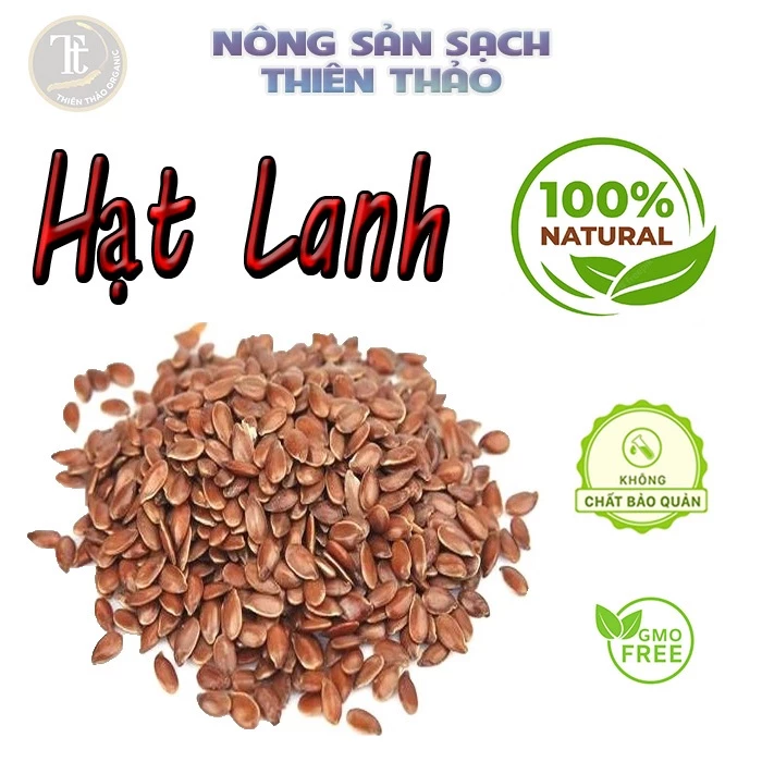 Hạt lanh nâu hữu cơ 500g không biến đổi gen tốt cho sức khỏe dùng nấu chè, nấu sữa hạt salat ủ tóc làm đẹp.....