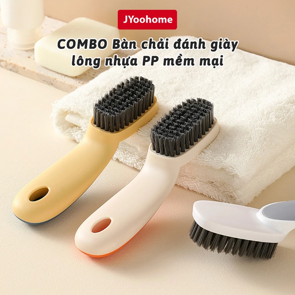 COMBO Bàn Chải Đánh Giày Dép Mini Lông Nhựa PP Đa Năng Cầm Tay JYoohome Bàn Chải Vệ Sinh Đa Năng