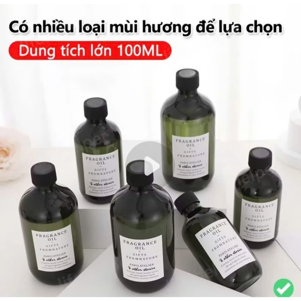 Sỉ-Tinh Dầu Nguyên Chất 100ML, Chọn Mùi | Tinh dầu thiên nhiên | Xông Thơm Phòng, Tốt Sức Khỏe, Đuổi Muỗi
