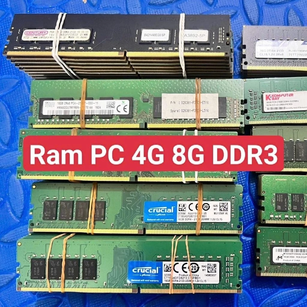 Ram PC 4G 8G DDR3. Buss 1066 1333 1600 1866