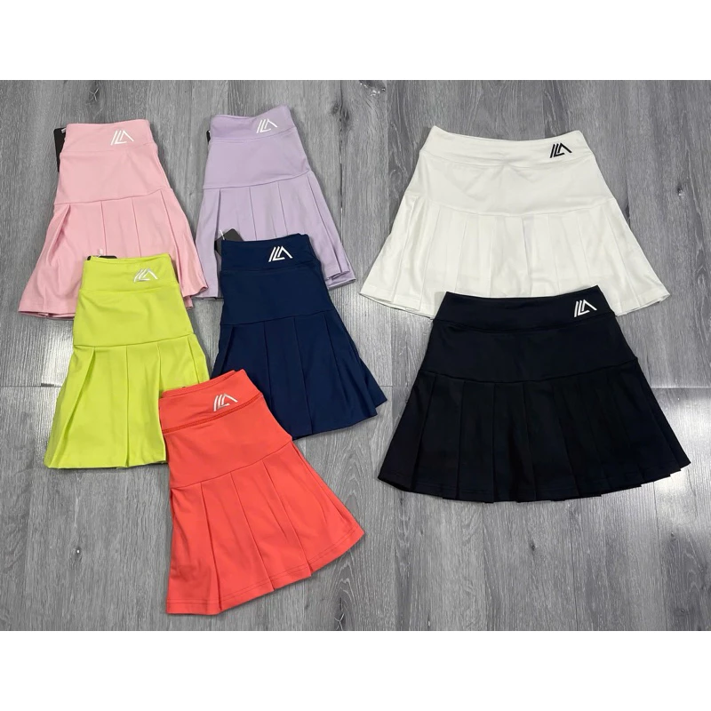Chân Váy Thể Thao 2 Lớp MILIN Vải Thun Lạnh Logo Thêu Xịn Đẹp Chơi Pickleball, Golf, Tennis, Cầu Lông - VML05