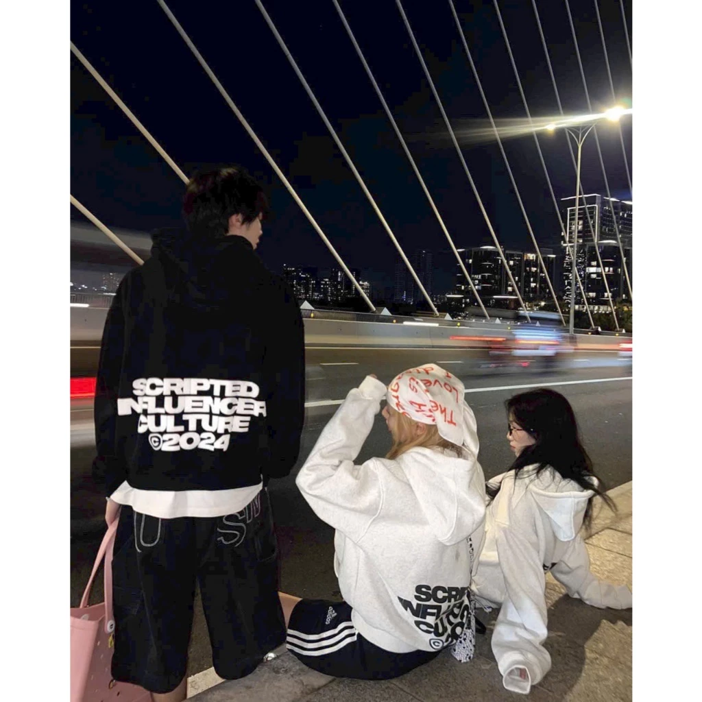 Áo hoodie nỉ bông in nỗi hoa Tulip unisex nam nữ (Ảnh thật/Có sẵn)