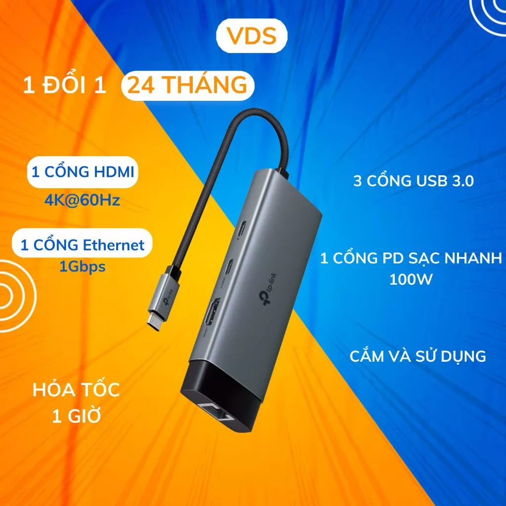 HUB USB Type C TP-Link UH5020C / UH6120C / UH7020C / UH9120C nhiều cổng cho PC/Laptop
