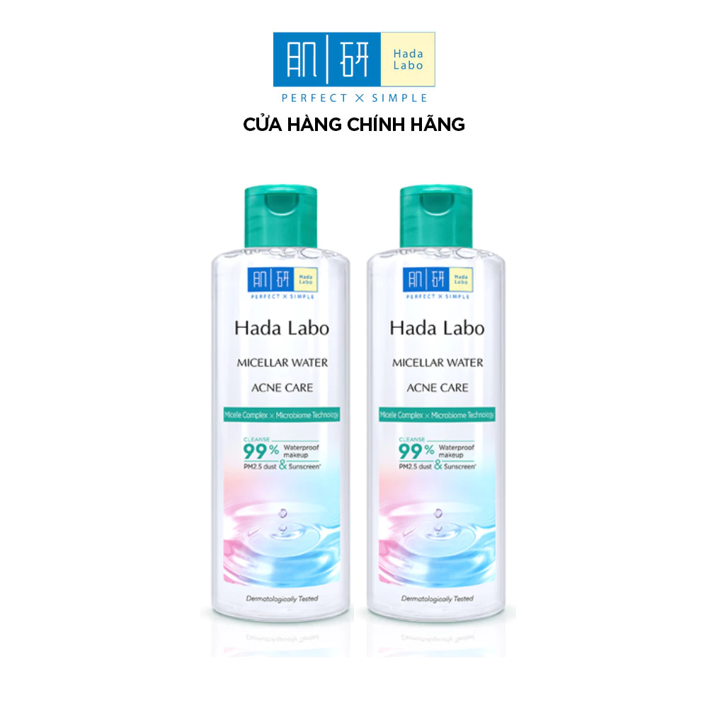 [VB] Combo 2 x Nước tẩy trang sạch sâu cho da mụn, nhạy cảm Hada Labo Micellar Water Acne Care 240ml