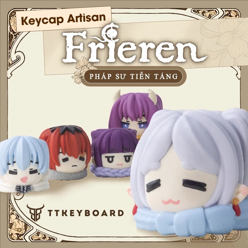 [Hỏa Tốc] Keycap Artisan Lobo Frieren Pháp Sư Tiễn Táng | Keycap Custom Bàn Phím Cơ Chất Liệu Resin | TTKeyboard