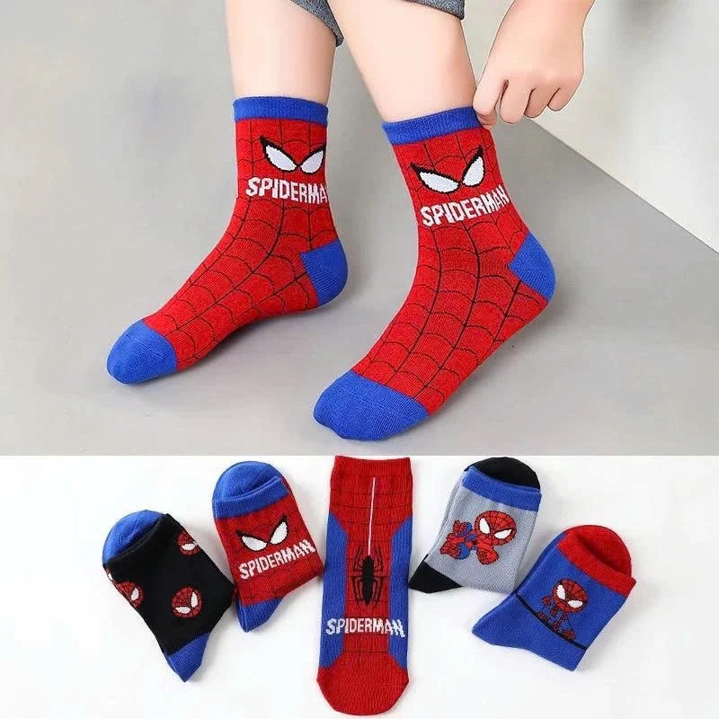 Set 10 Đôi Tất  Siêu Nhân Cho Bé Trai Mềm Mại Thoáng Khi Khử Mùi