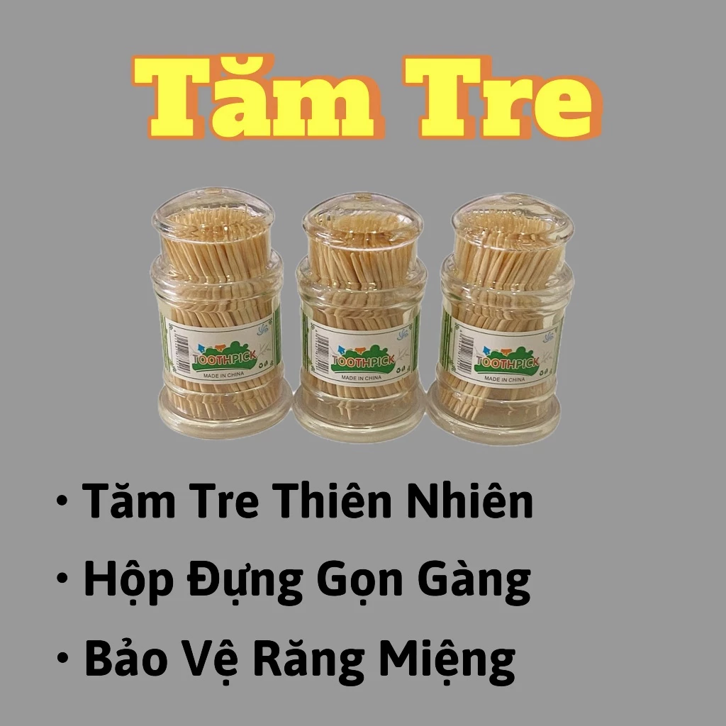 Tăm Tre Sạch Thiên Nhiên – Chăm Sóc Răng Miệng Hằng Ngày, Tiện Lợi Và Gọn Gàng.