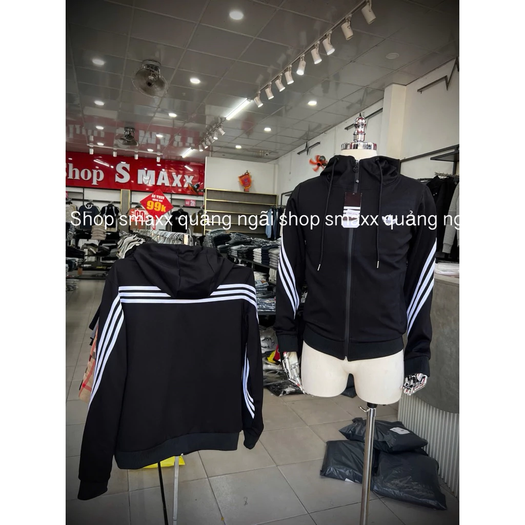 Áo Khoác AD 3 Sọc Lưng, Chất Nỉ Umi Hàn Loại 1,Ảnh tự chụp Hàng Hottrend=QC