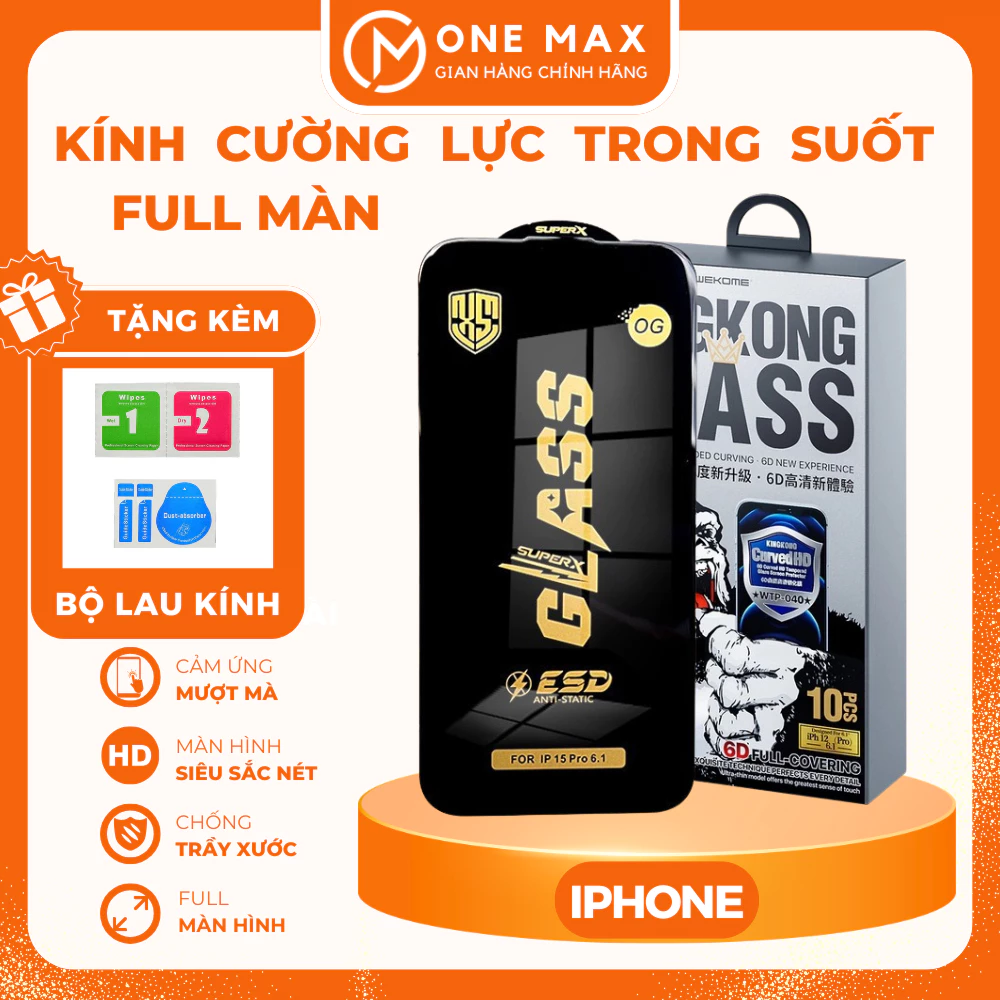 Kính cường lực chống ánh sáng xanh tĩnh điện iphone 11/12/13/14/15/16/pro/max/xs/xr/xsmax/7/8/plus/promax chống vân tay