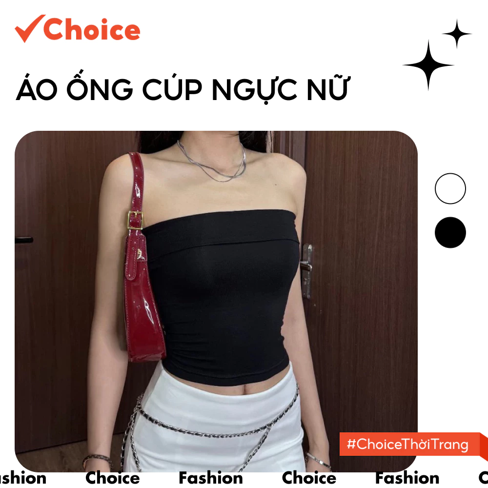 Áo Ống Nữ, Quây Cúp Ngực Ôm Body Choice FA1-0019-106 Phom Dài AH97 Đi Chơi, Mẫu Basic, Dễ Phối Đồ