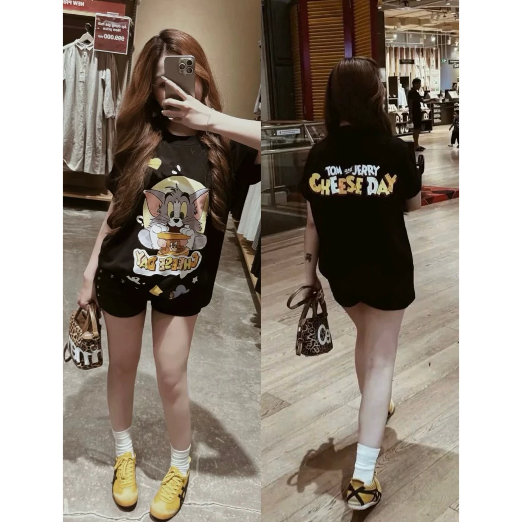 Áo Thun Jerry Cheese Day Nhiều Màu So Cute, Vải Cotton 100% 2 Chiều Dày Dặn, Form Nam Nữ Cao Cấp