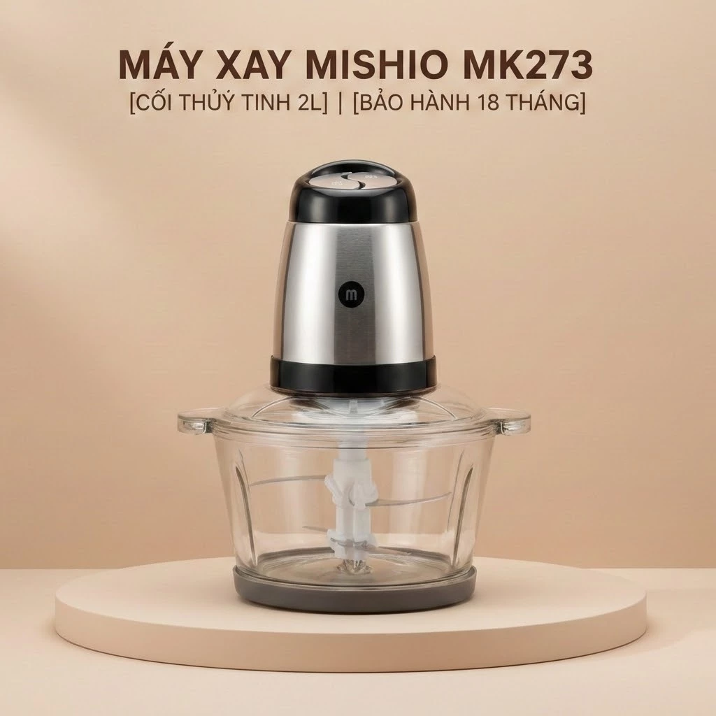 Máy Xay Thịt Mishio 2L