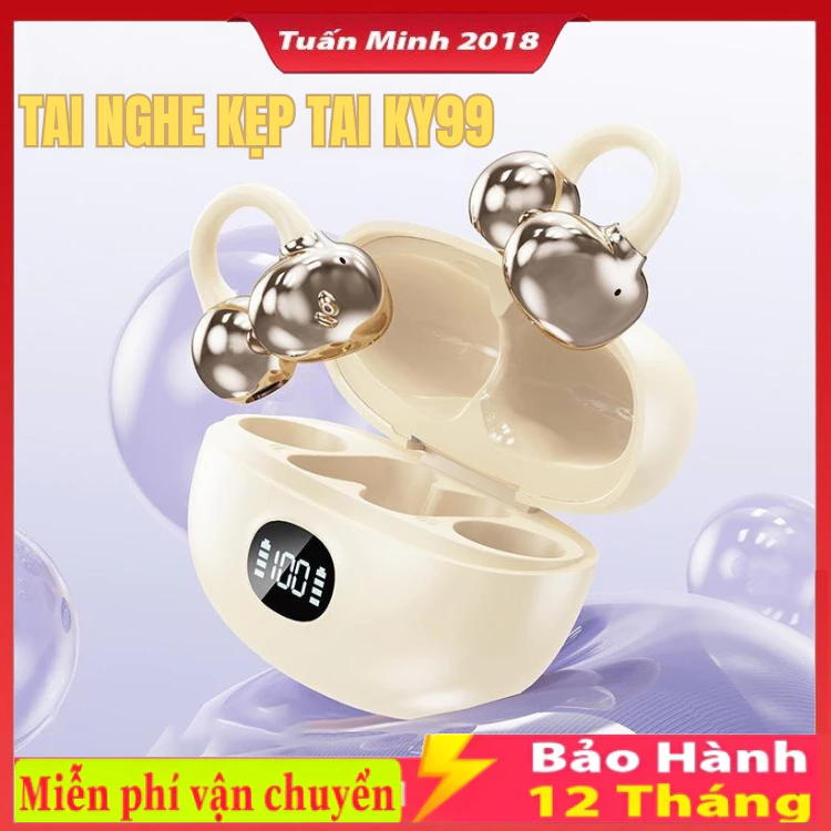 Tai Nghe Bluetooth Kẹp Tai KY99 / KY68 / KY5 / KY9 Phiên Bản Kẹp Tai Chữ C , Chống Nước Chống Ồn , Âm Thanh Nổi HiFi