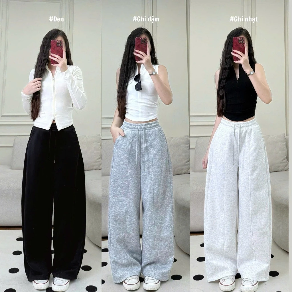 Quần Thể Thao Nỉ MIAA Cho Cả Nam và Nữ (40-86kg) Form Chuẩn, Chất Dày Đẹp