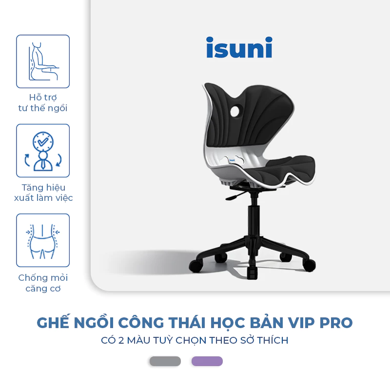 [BẢN CYPHER] Ghế Chống Gù Lưng ISUNI, Ghế Điều Chỉnh Tư Thế Ngồi, Ghế Công Thái Học Cải Thiện Dáng