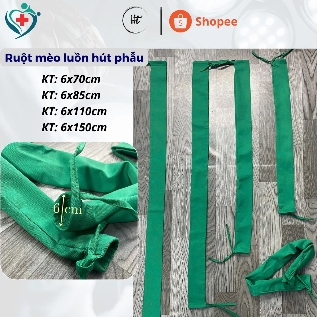 Ruột mèo luồn hút phẫu, tay khoan nha khoa - Vải KAKI cực kỳ dày dặn