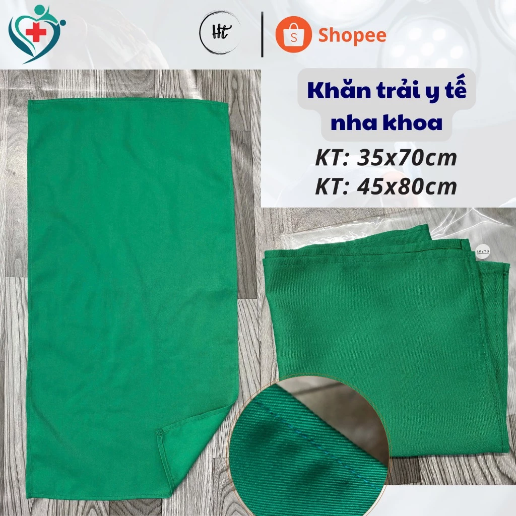 [Săng] Khăn trải mâm ghế 35x70cm, 45x80cm, 80x120cm. Vải Kaki dày dặn màu xanh lá cây