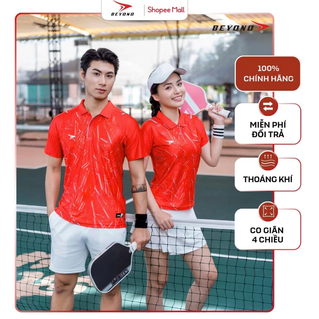Áo Polo Thể Thao Beyono Dink PK06 Thời Trang Pickleball/Cầu Lông Bền Thoáng Khí Nam/Nữ