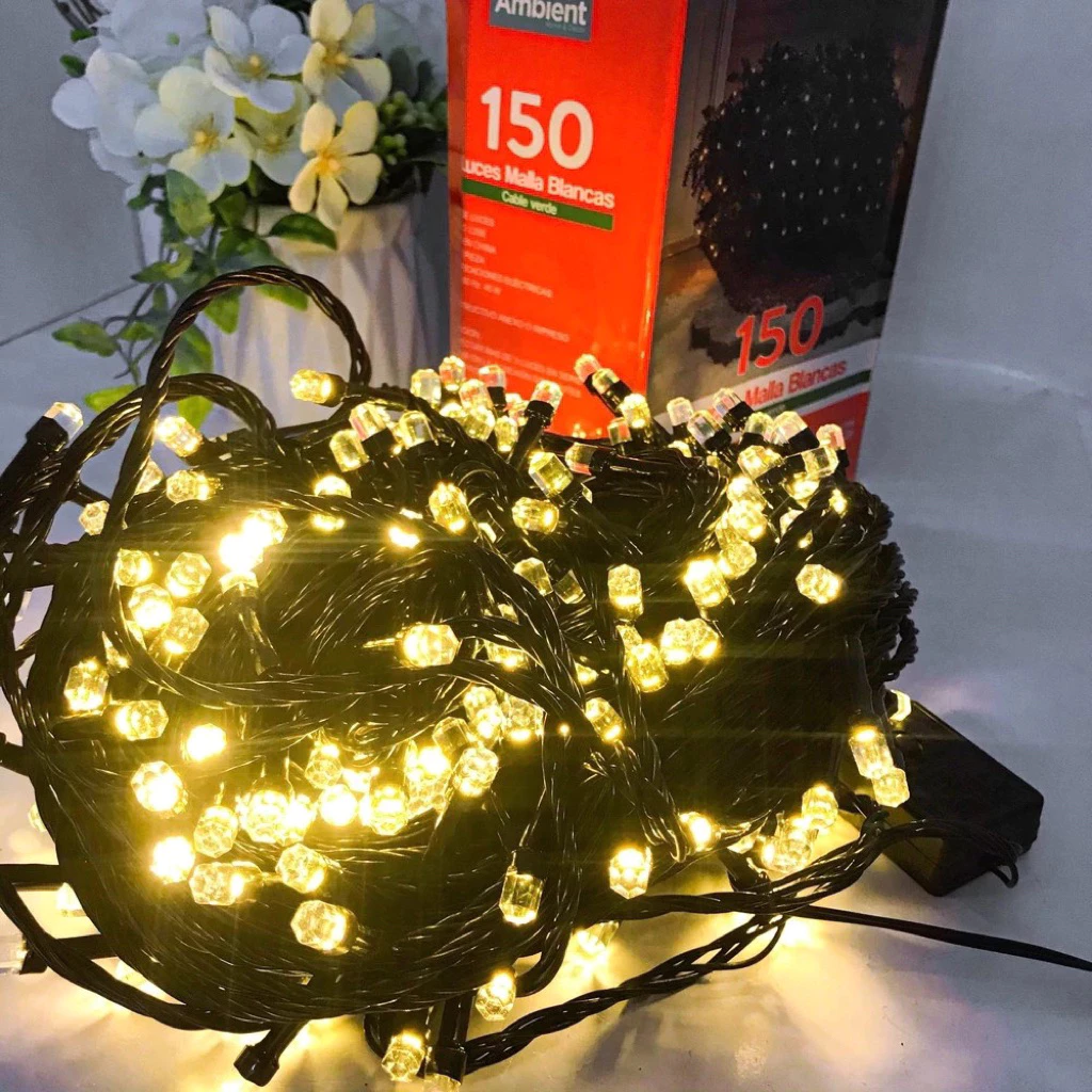 Đèn Nháy Kim Cương, Dây Led 40M Trang Trí Ngoài Trời Chống Nước 240 Bóng