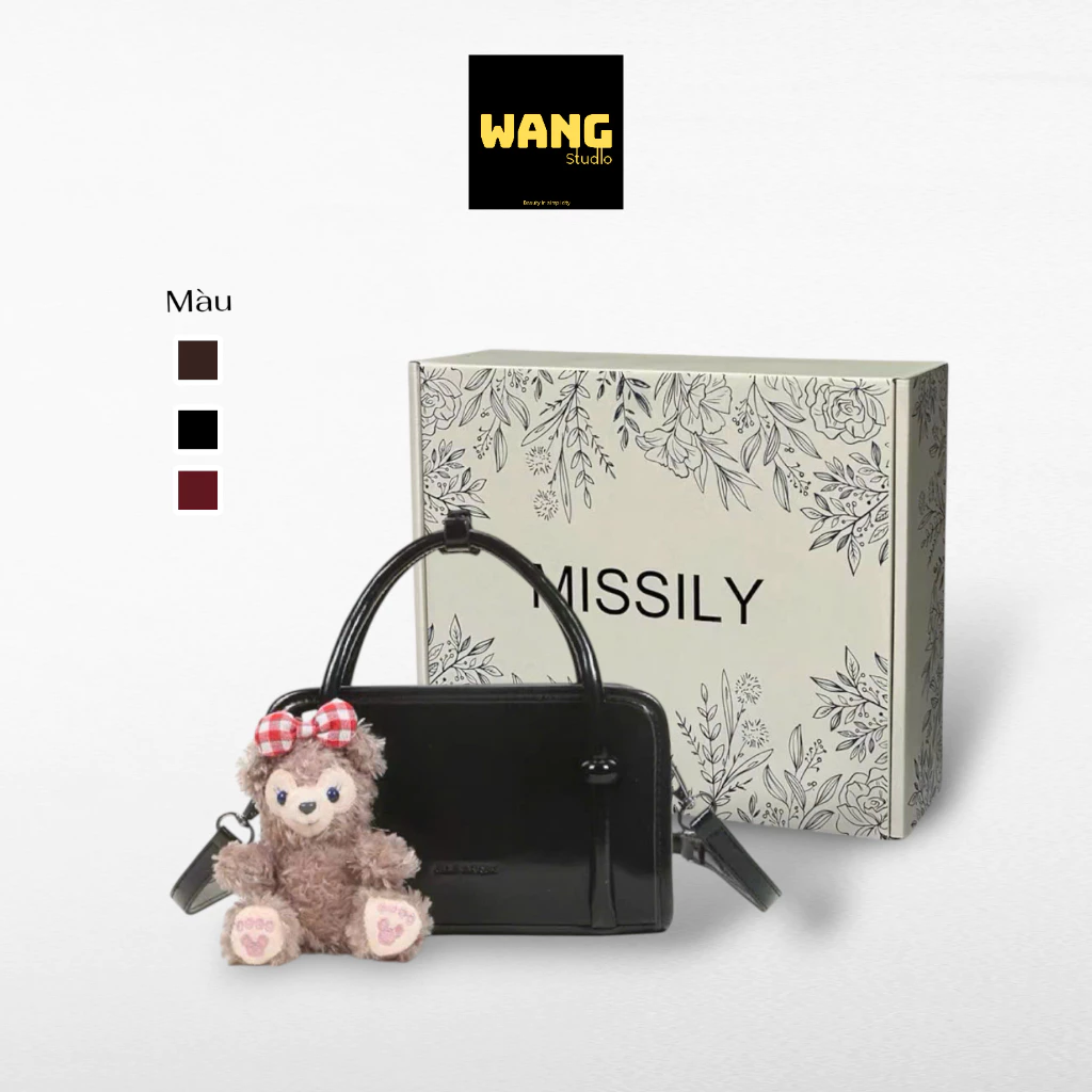[Full box] Túi xách nữ túi đeo chéo thời trang SZ 20cm tặng kèm gấu bông(nd019)